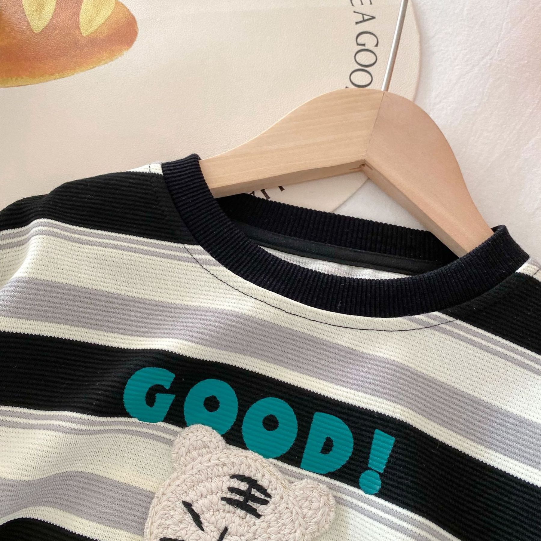 Baby Boy"Good"Long Sleeve Sweatshirt-kissminis