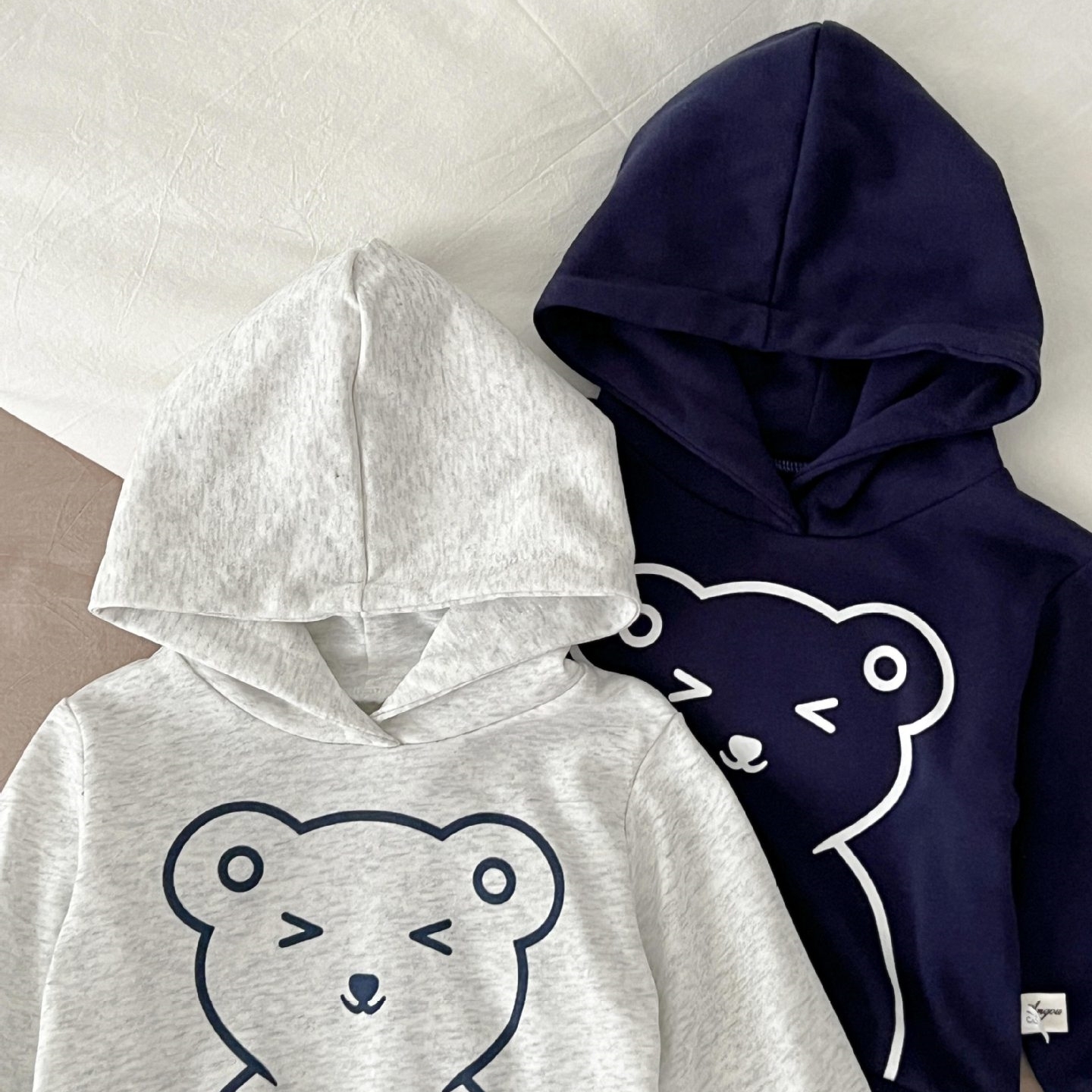 Baby Bear Graphic Hooded Sweatshirt and Pant Set-kissminis