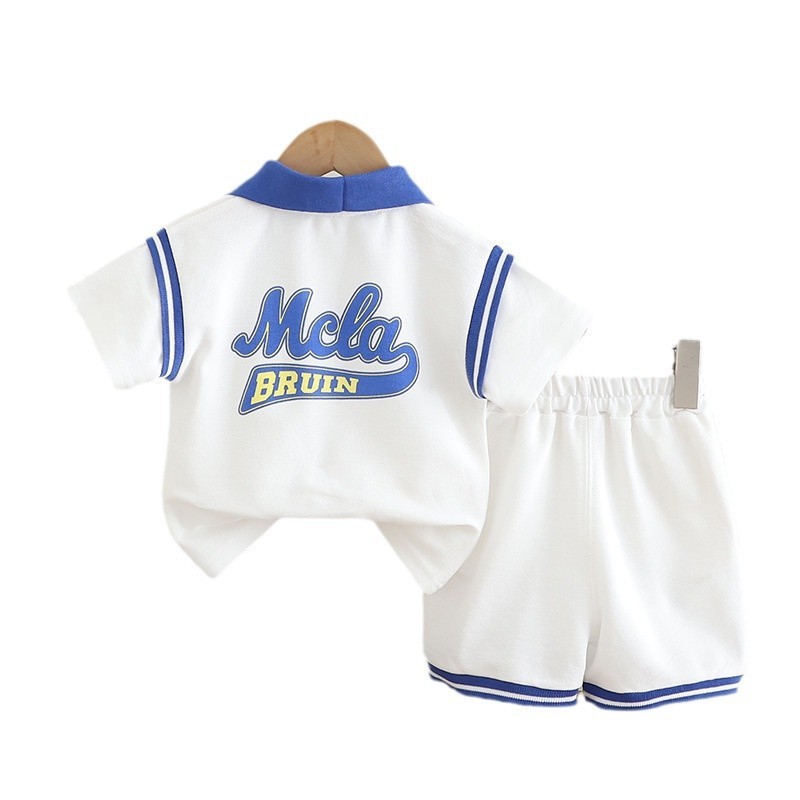 Polo Shirt and Shorts Sports Suit Set