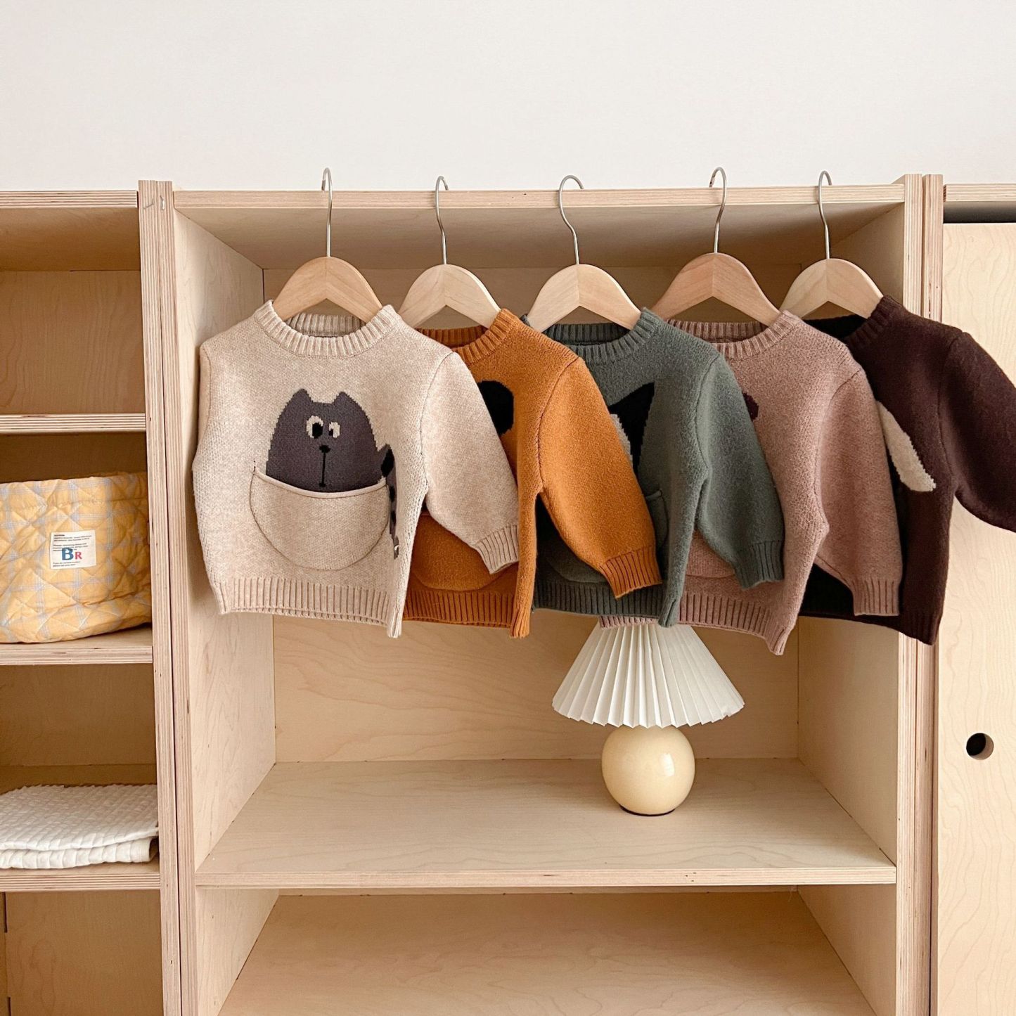 Baby Cartoon Animals Pocket Sweatshirt-kissminis