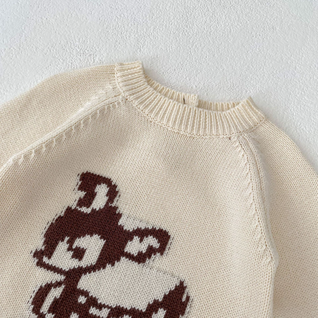 Newborn Baby Boy/Girl Cute Deer Pattern Long Sleeve Bodysuit and Hat-kissminis