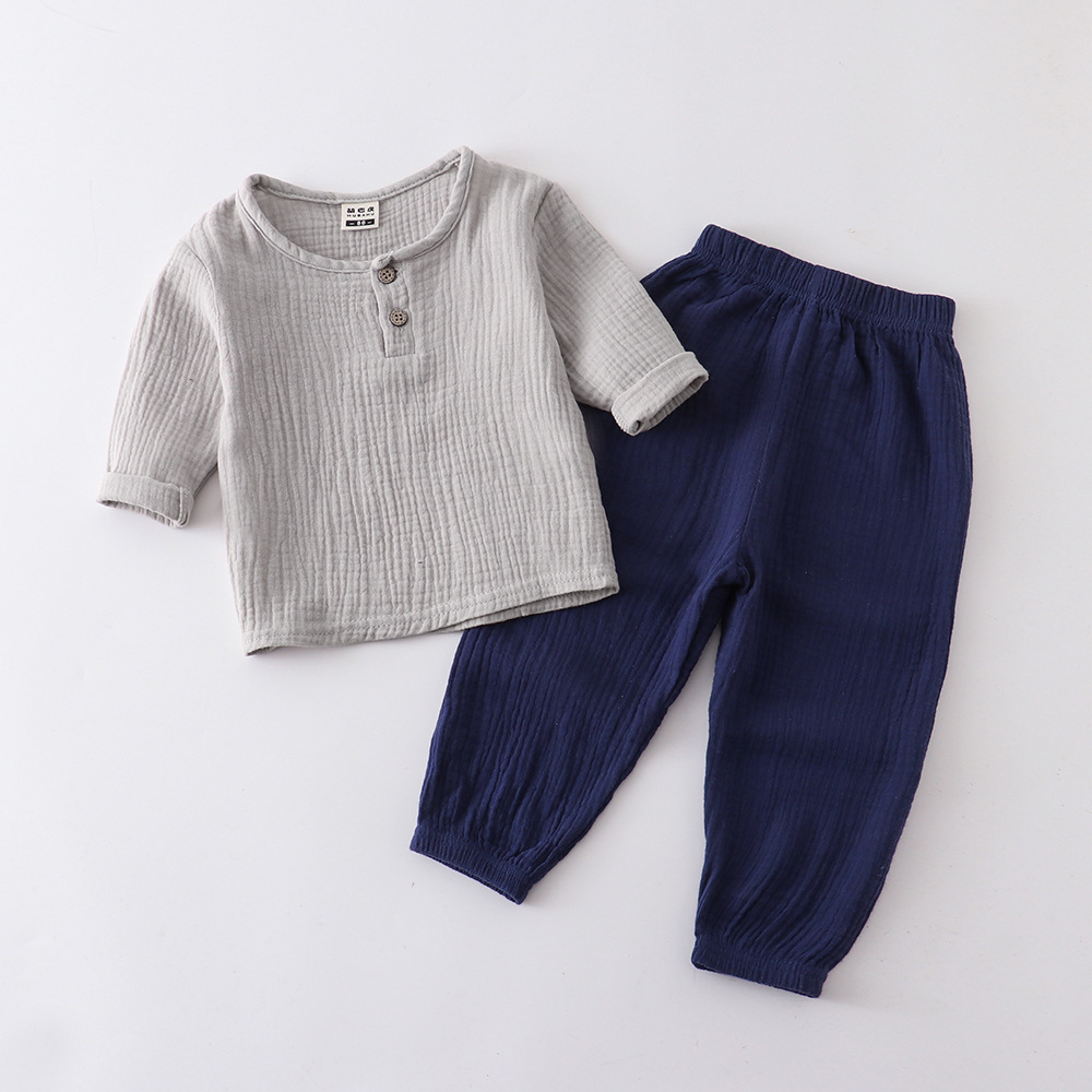 2pcs Toddler Colored Cotton Qauzer Sweatshirt and Pant Set-kissminis