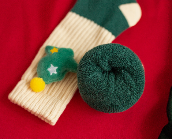 Toddler Boy/Girl Christmas Style 3D Pattern Stocking-kissminis