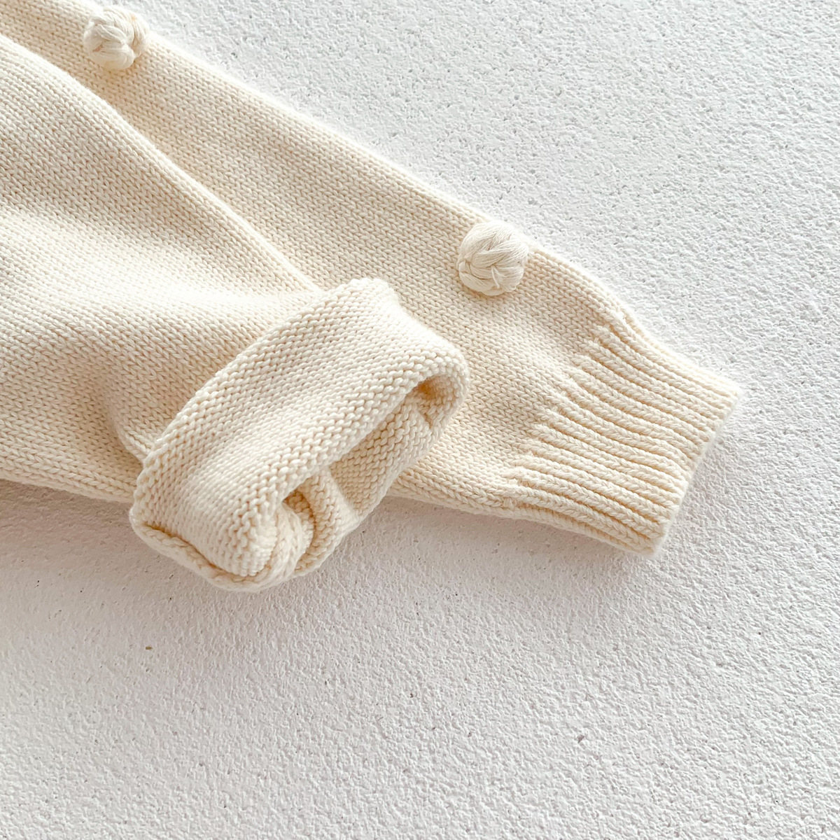 Baby Boy/Girl Handmade Ball Long Sleeve Cardigan Sweater-kissminis