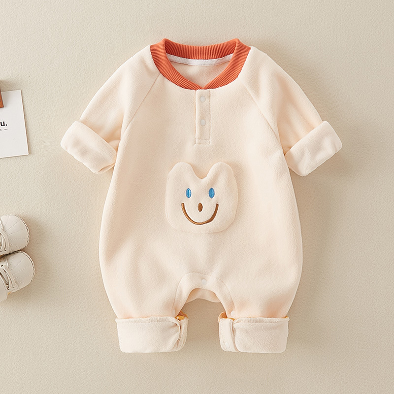 Baby Boy/Girl Cute 3D Cat Design Long Sleeve Romper-kissminis