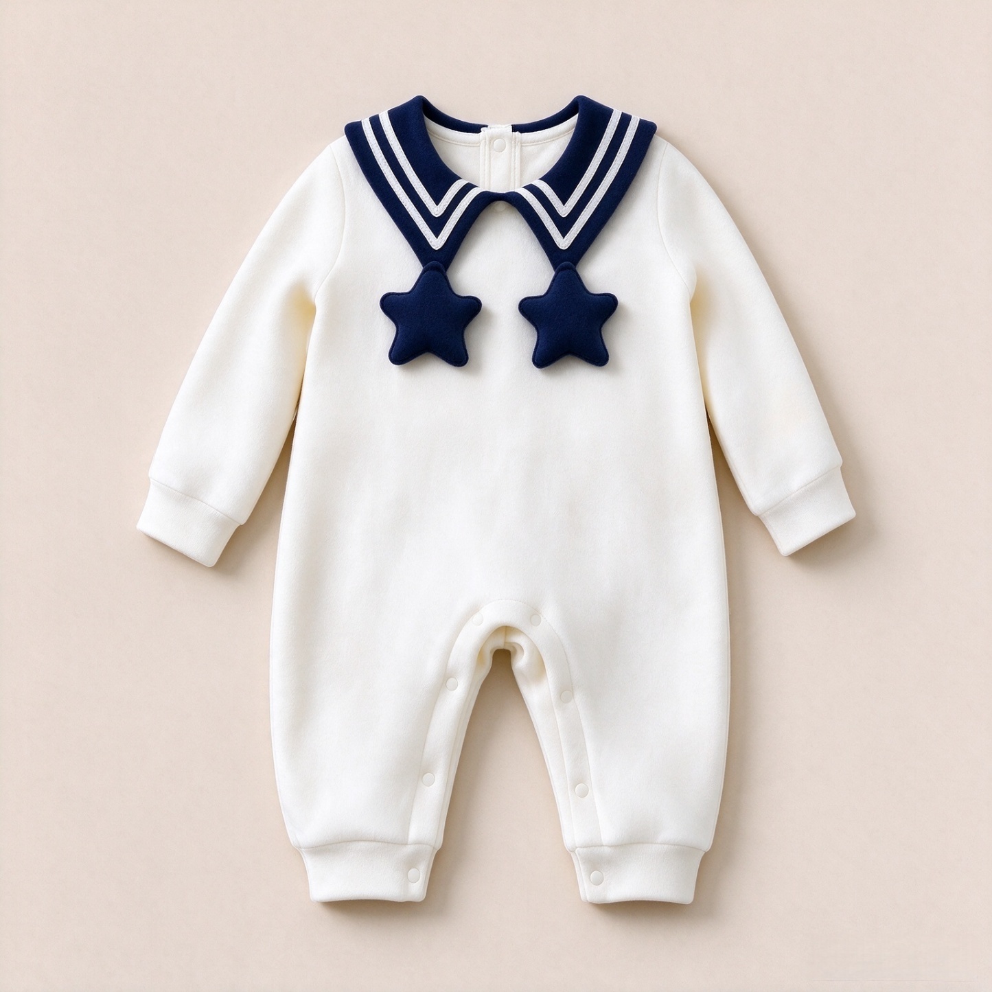 Baby Color Block Collar Romper - kissminis