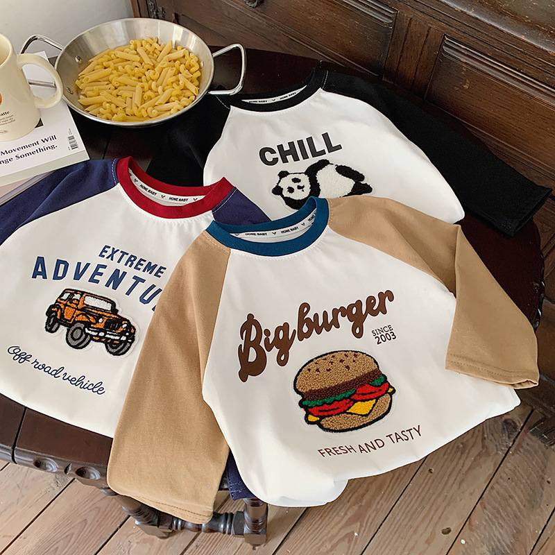 Baby/Toddle Boy Cartoon Long Sleeve Shirt-kissminis