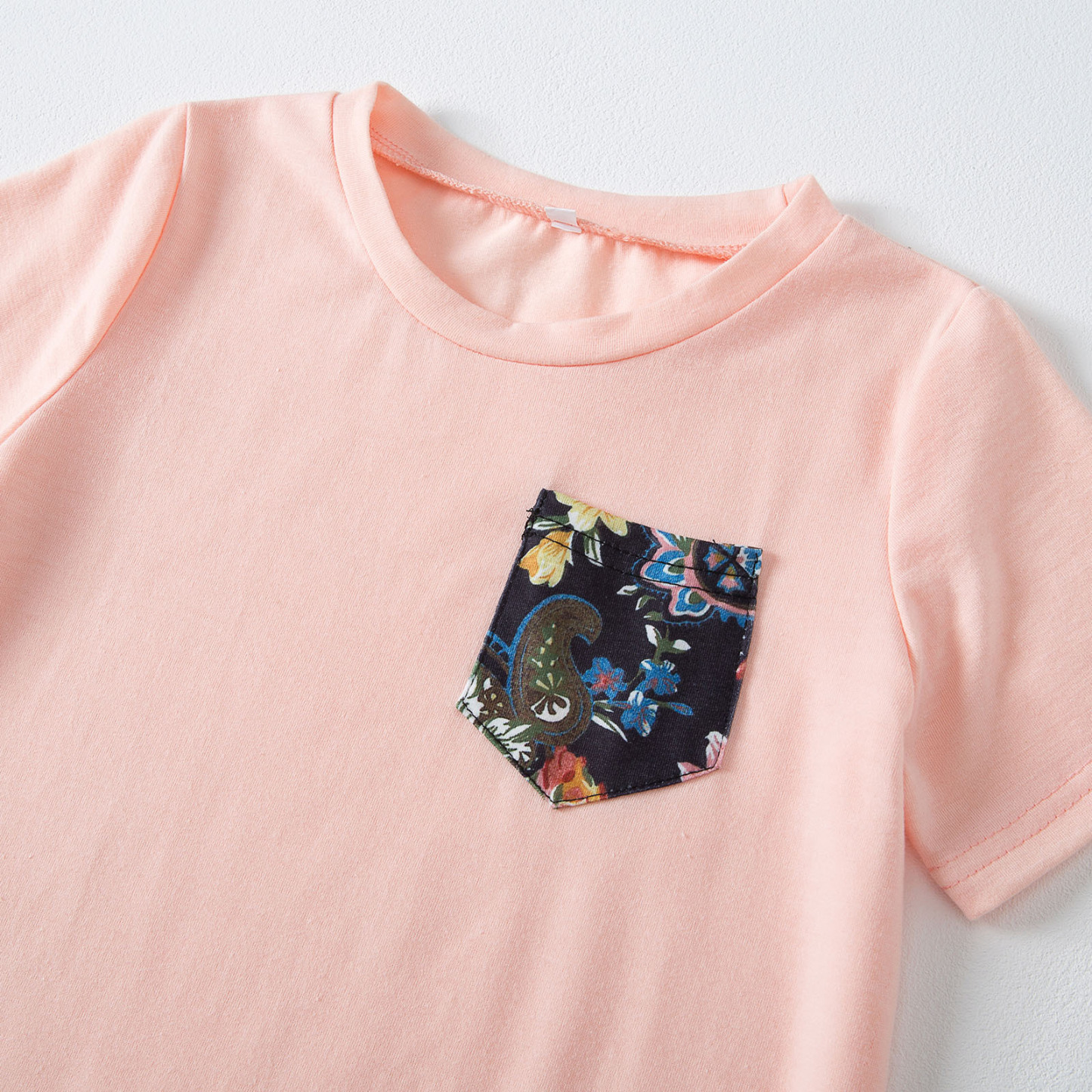 Family Matching Floral Print Pink Bodysuit Sweatshirt-kissminis
