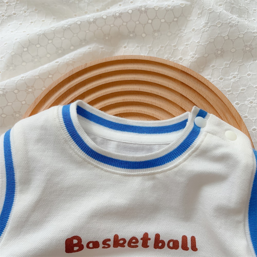 Baby Boy Basketball Cubs Romper-kissminis