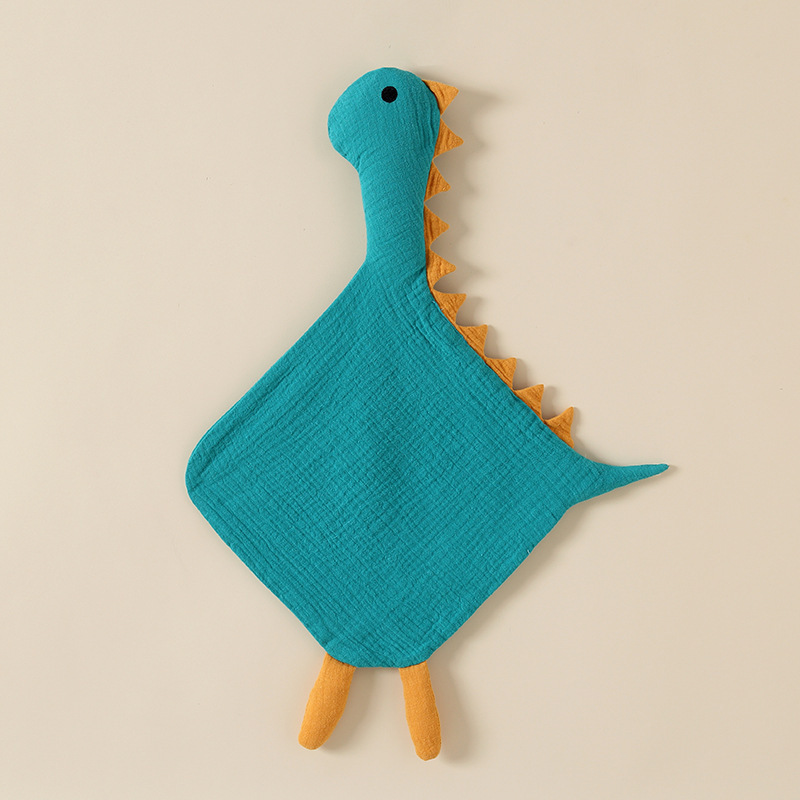 Cotton Gauze Swan Dinosaur Chewable Soothing Doll-kissminis