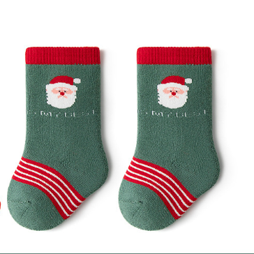 Baby Toddler Boy/Girl Christmas Style Cute Pattern Stocking-kissminis