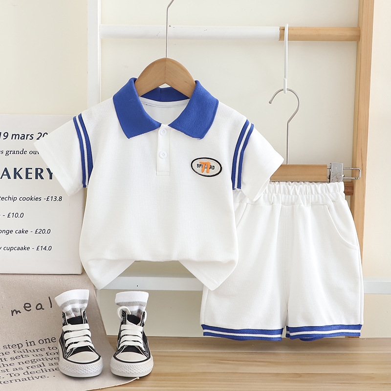 Polo Shirt and Shorts Sports Suit Set