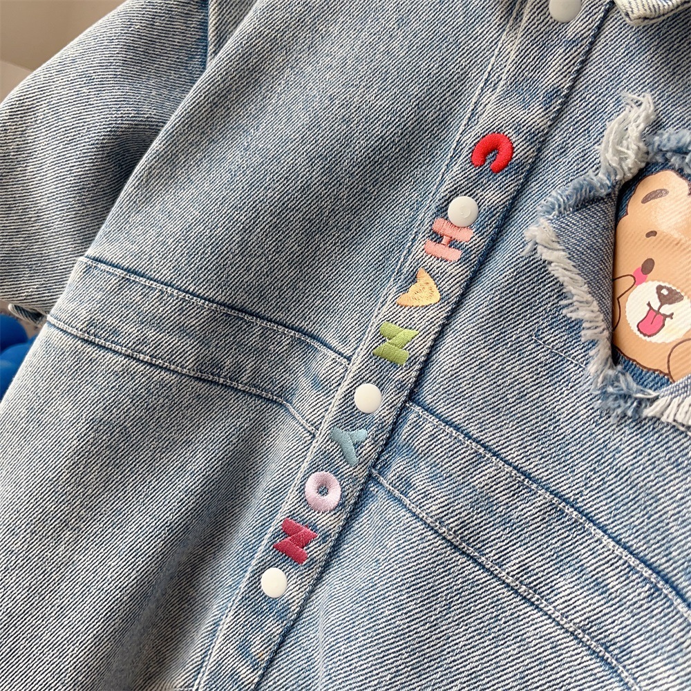 Baby Boy Vintage Denim Romper-kissminis