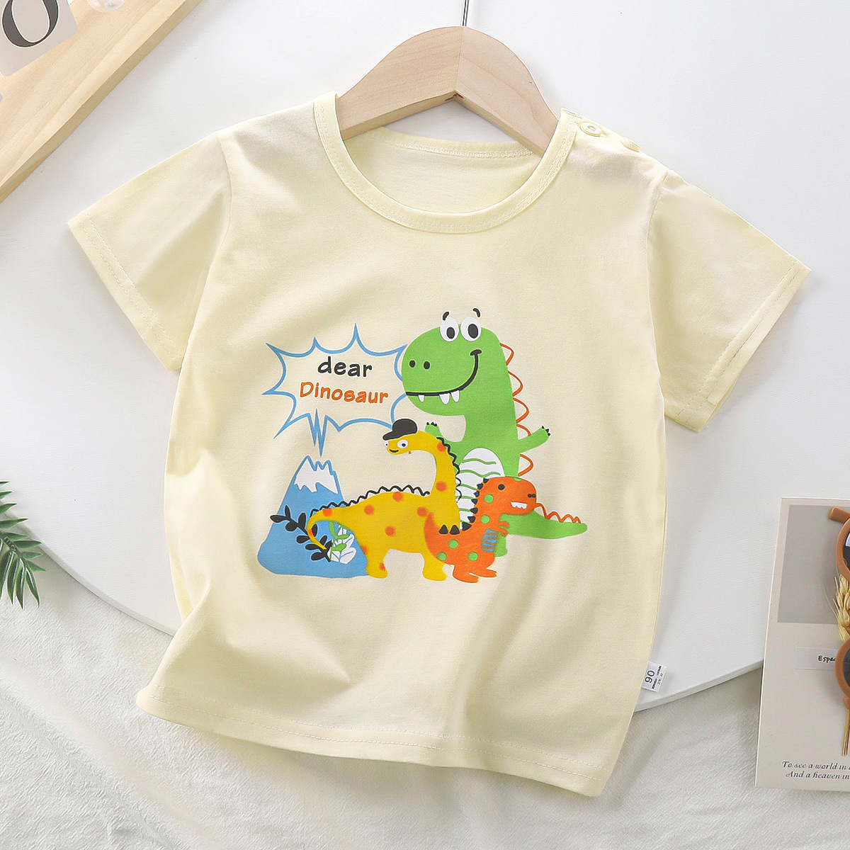 2025 Kids Cotton Short Sleeve T-Shirt - Cartoon Print Boys & Girls Summer Tee