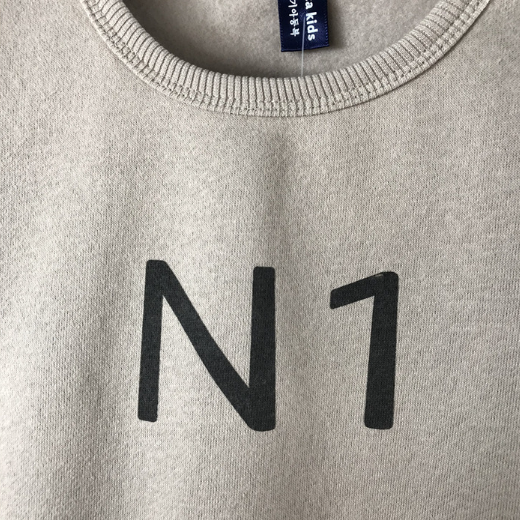 Toddler Boy/Girl Ins Style "N1" Print Solid Color Long Sleeves Sweatshirt-kissminis
