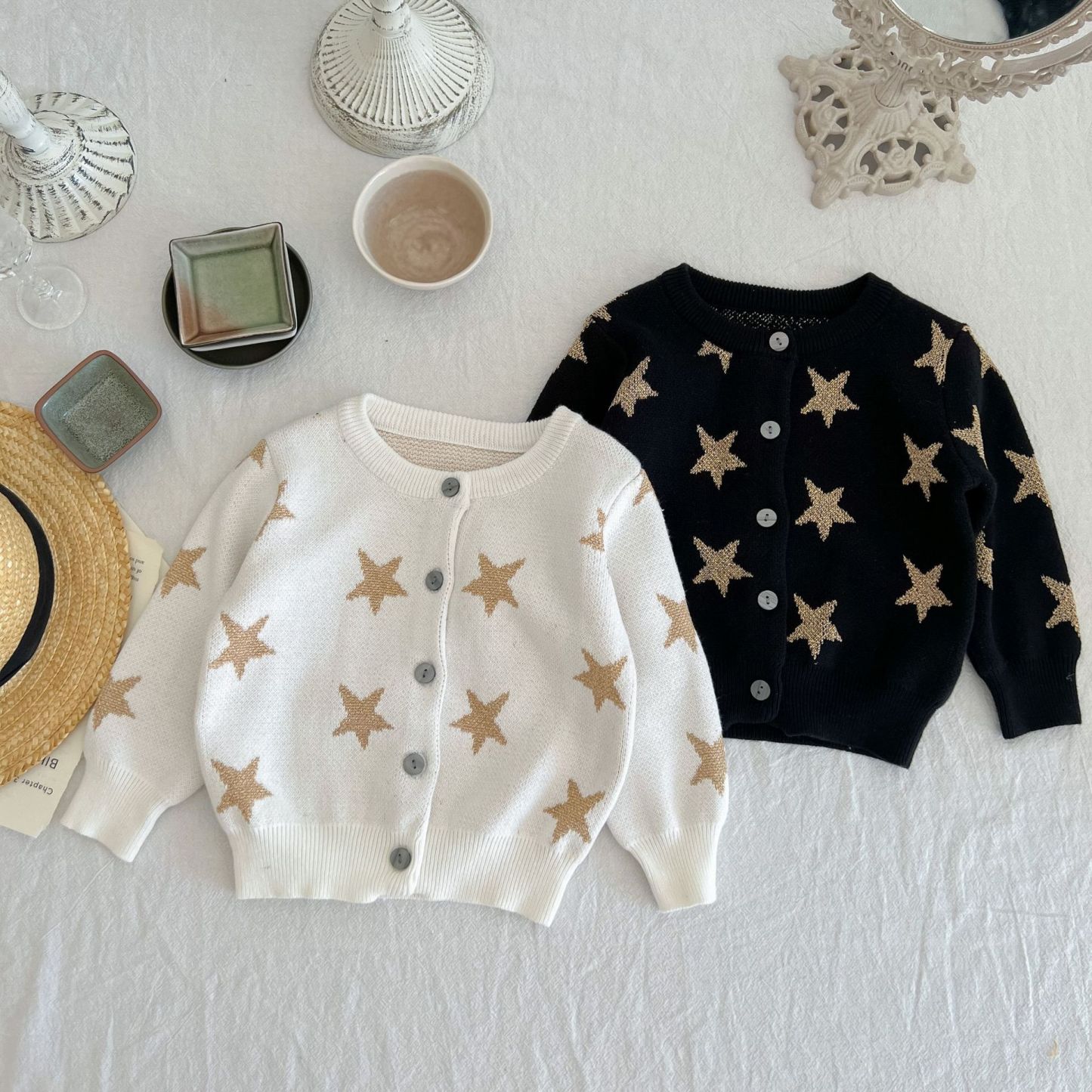 Baby Boy/Girl Star Top Long Sleeve Sweatshirt-kissminis