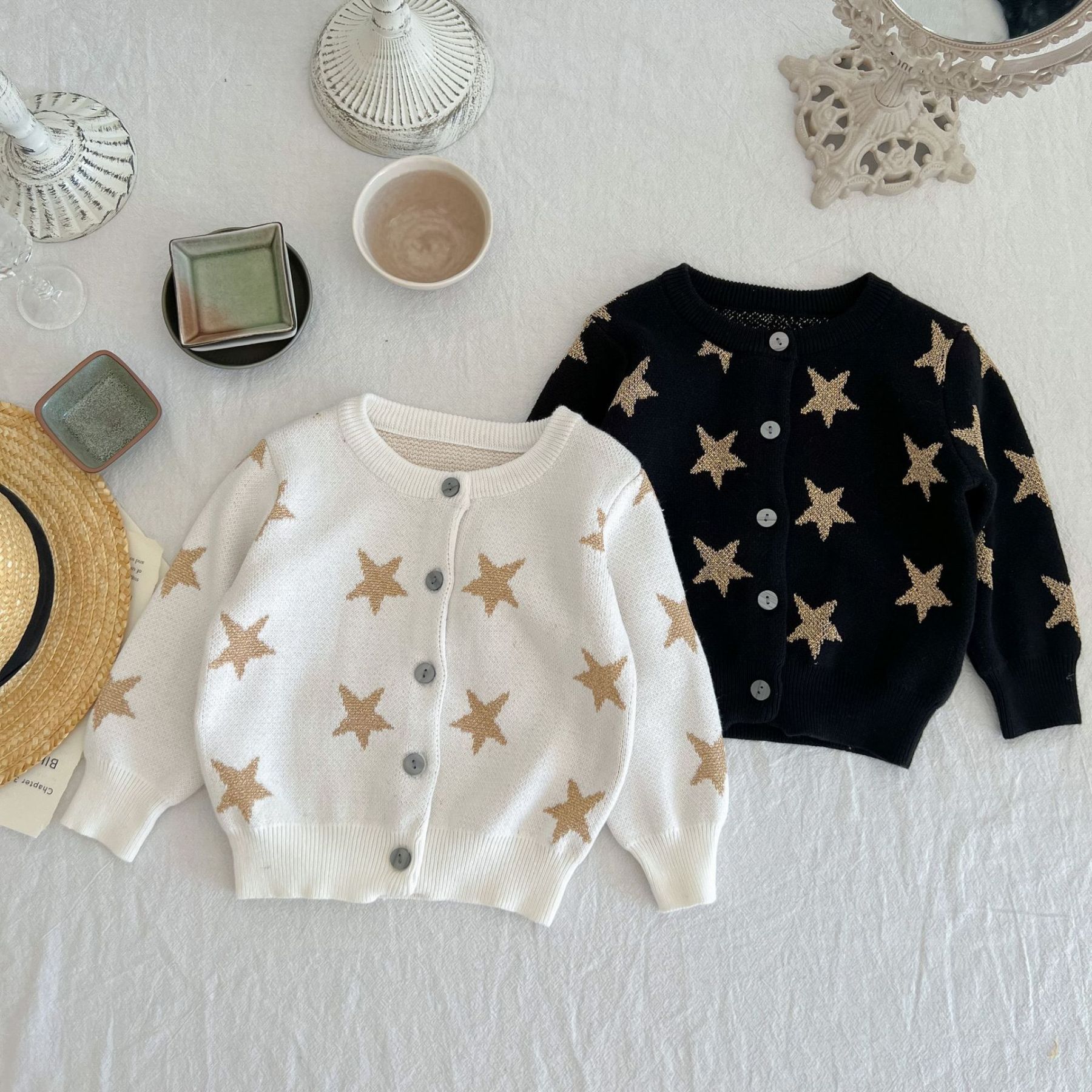 Baby Boy/Girl Star Top Long Sleeve Sweatshirt-kissminis