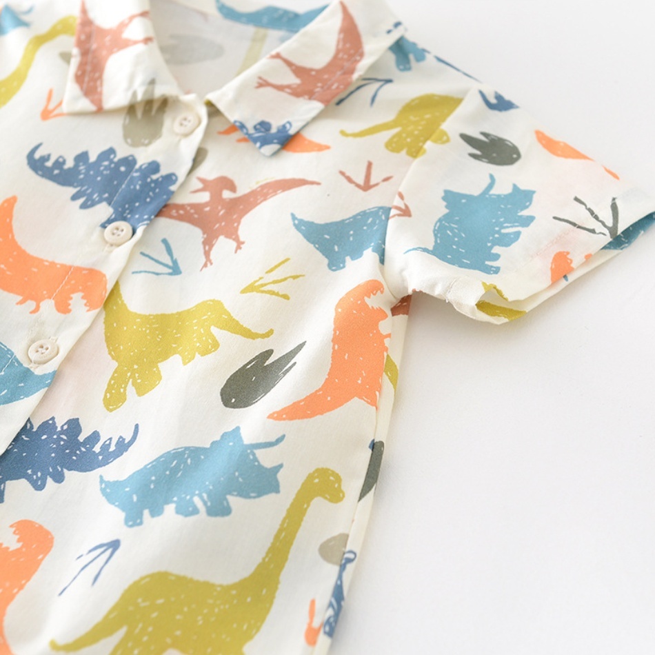 Baby Boy Dinosaur Patterns Romper-kissminis