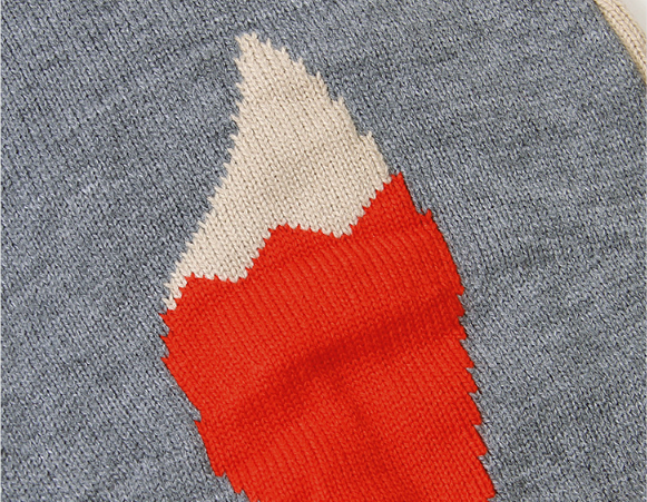 Baby Boy/Girl Cute Fox Design Knitted Long Sleeve Romper-kissminis