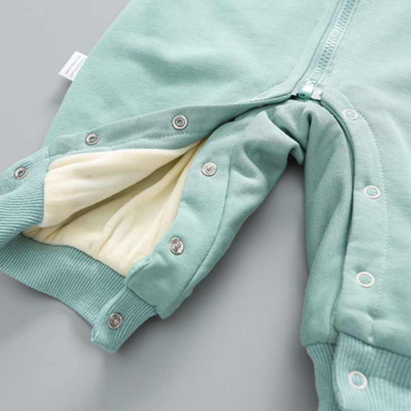 Baby Boy/Girl Reflective Bear Pattern Cotton Hood Romper-kissminis