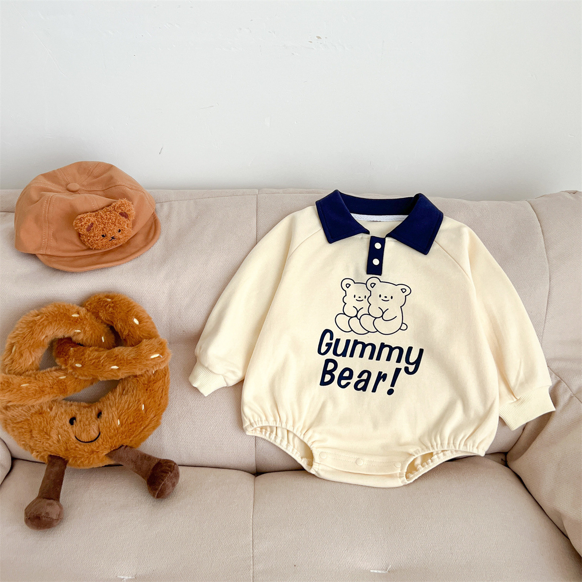 Baby Lapel ‘Gummy Bear’ Bodysuit-kissminis