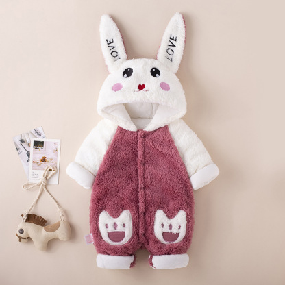 Baby Boy&Girl Cute Rabbit  Long Sleeve Romper-kissminis