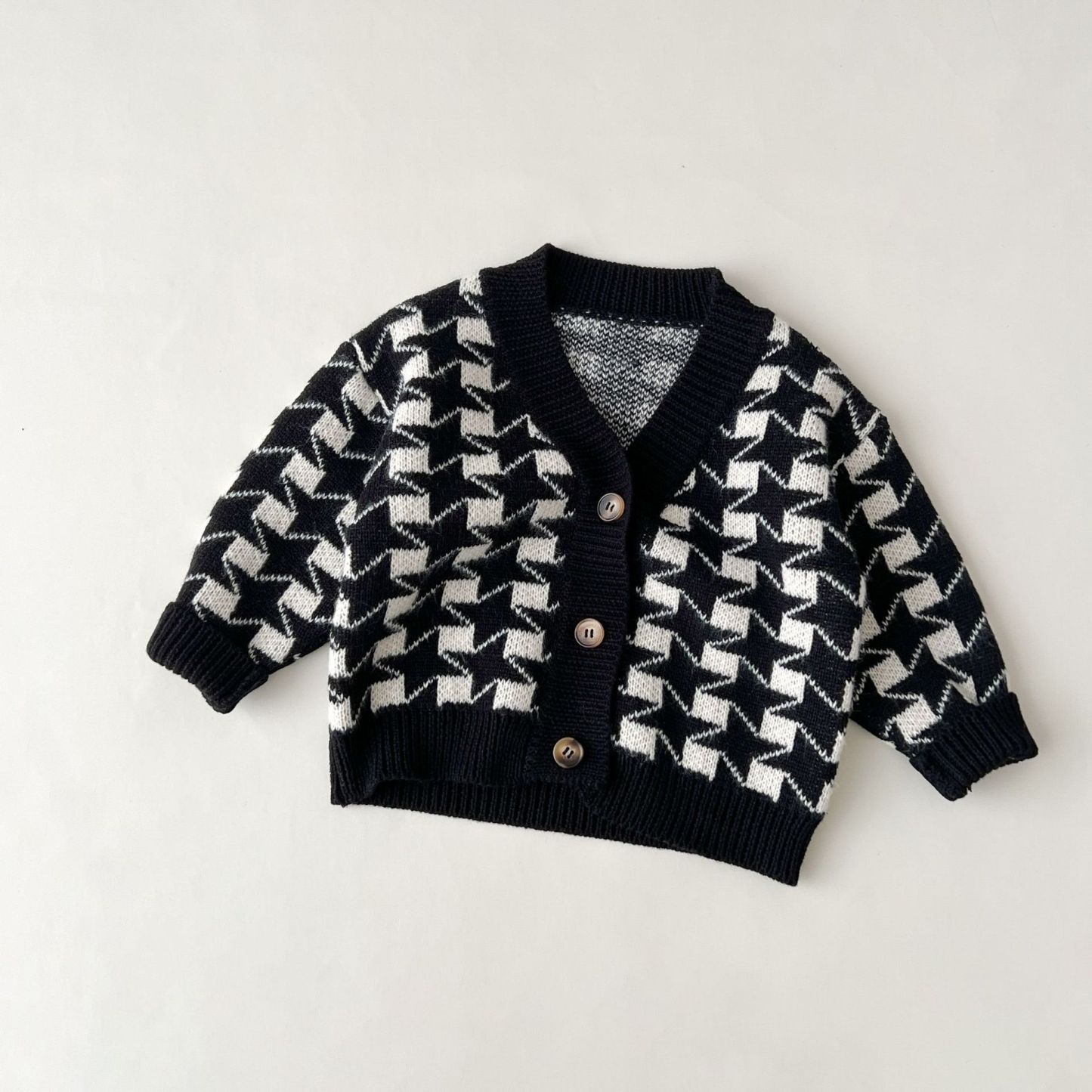 Toddler Boy/Girl Ins Style Print Vest and Cardigan and Pants Set-kissminis