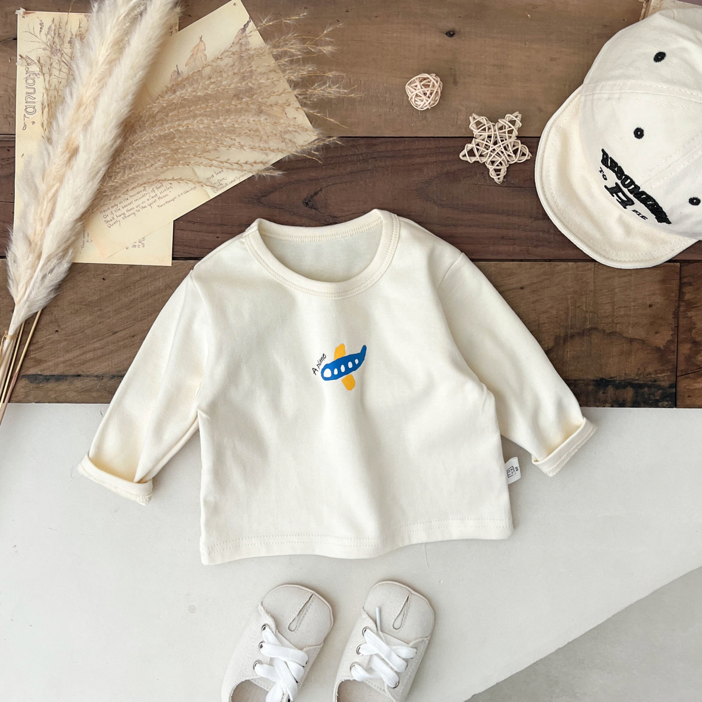 Baby Boy/Girl Printed Long Sleeve T-Shirt -kissminis