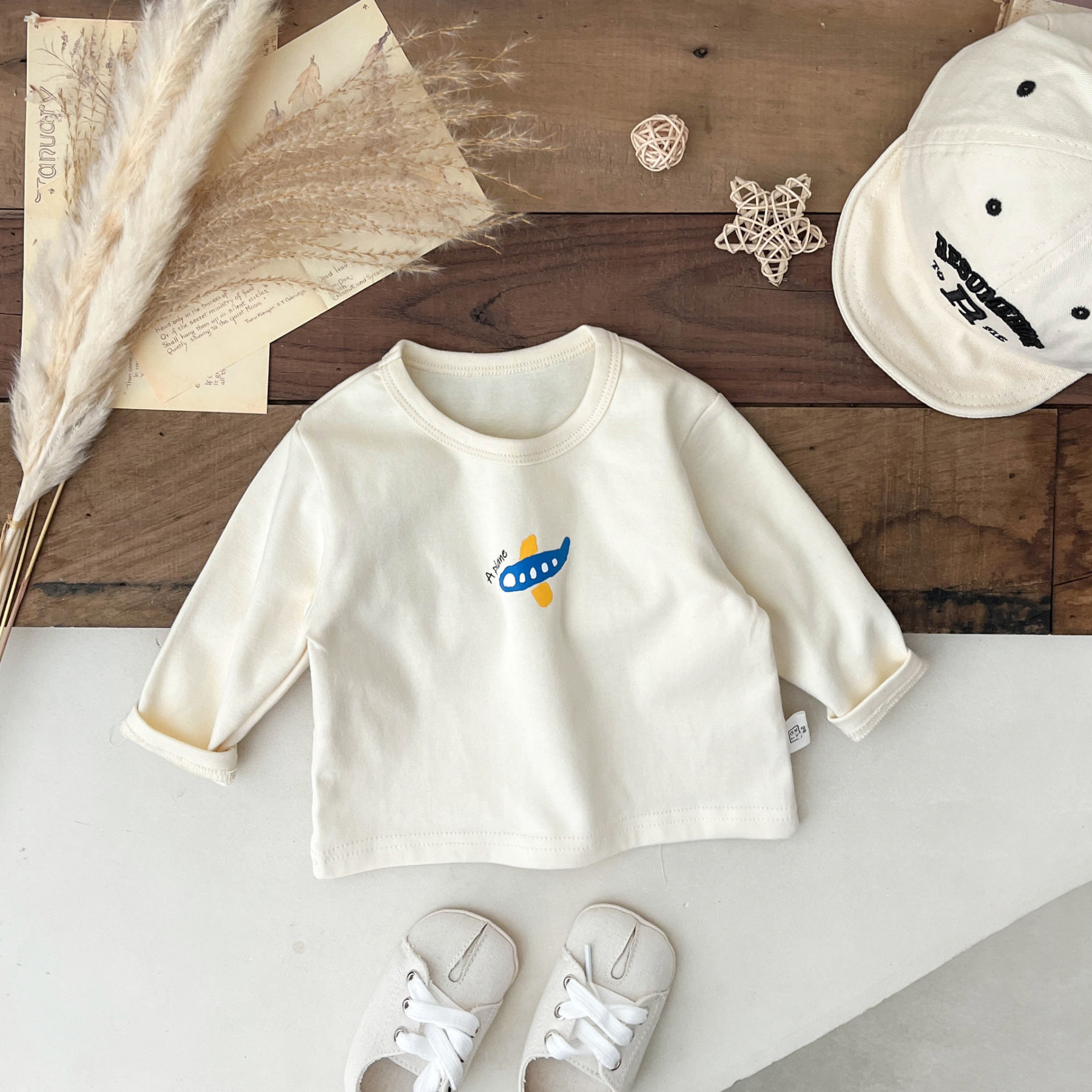 Baby Boy/Girl Printed Long Sleeve T-Shirt -kissminis