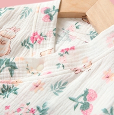 Baby Boy/Girl Rabbit Printed Romper-kissminis