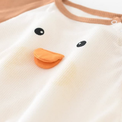 Baby Boy/Girl Wacky 3D Duck Crewneck Short Sleeve Romper
