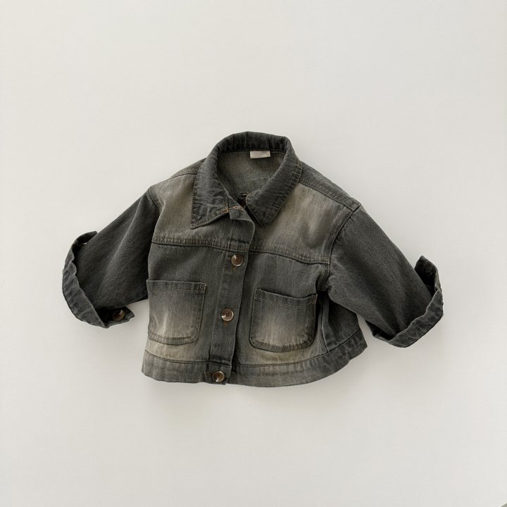 Toddler Boy/Girl Solid Color Denim Blouse-kissminis