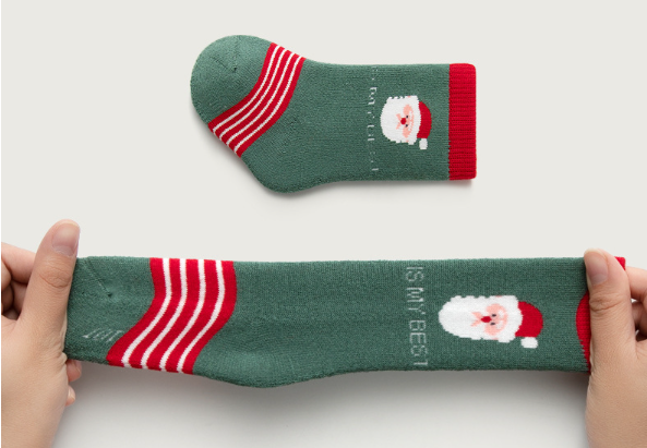 Baby Toddler Boy/Girl Christmas Style Cute Pattern Stocking-kissminis