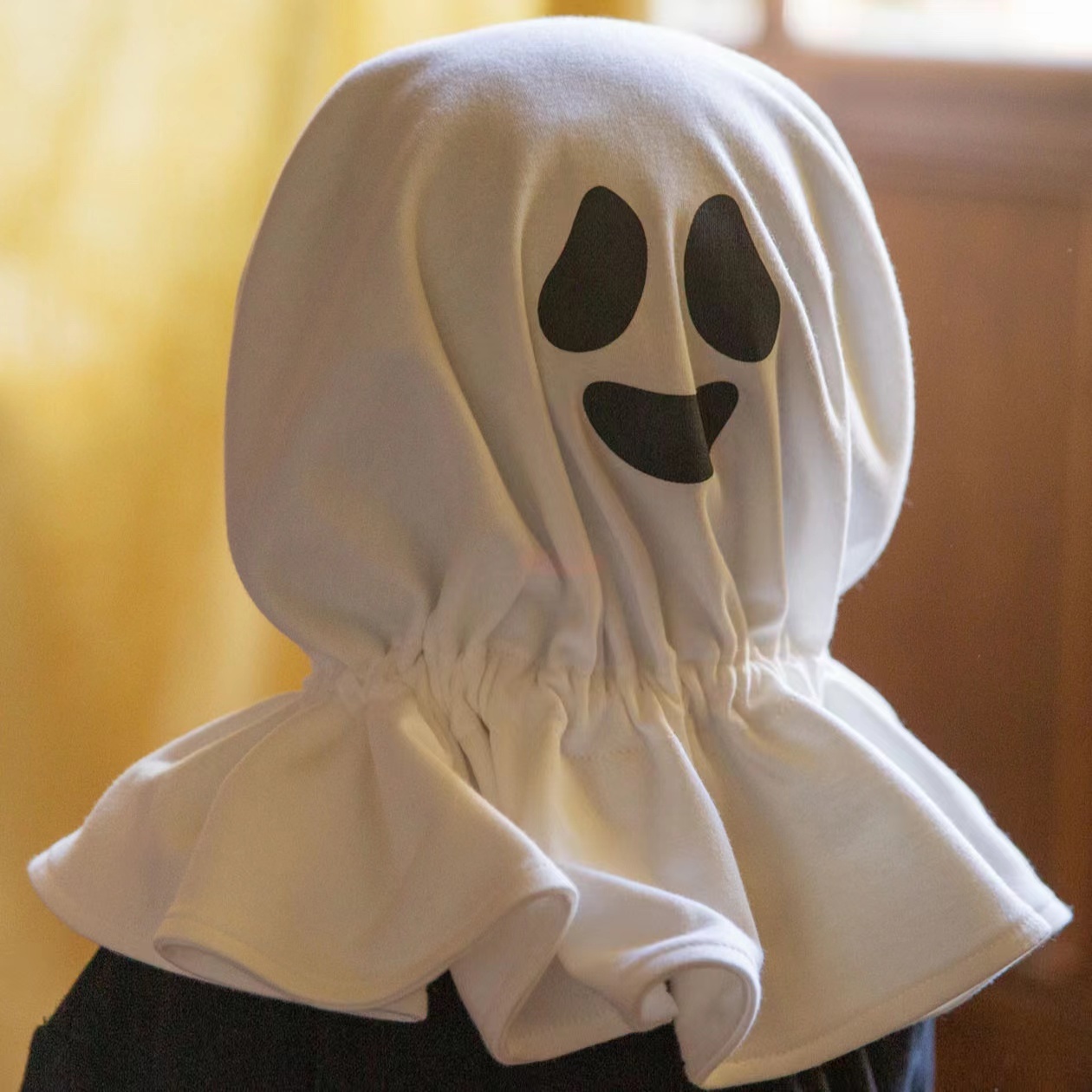 Baby Boy/Girl Halloween Wacky Ghost Long Sleeve Romper and Cloak-kissminis