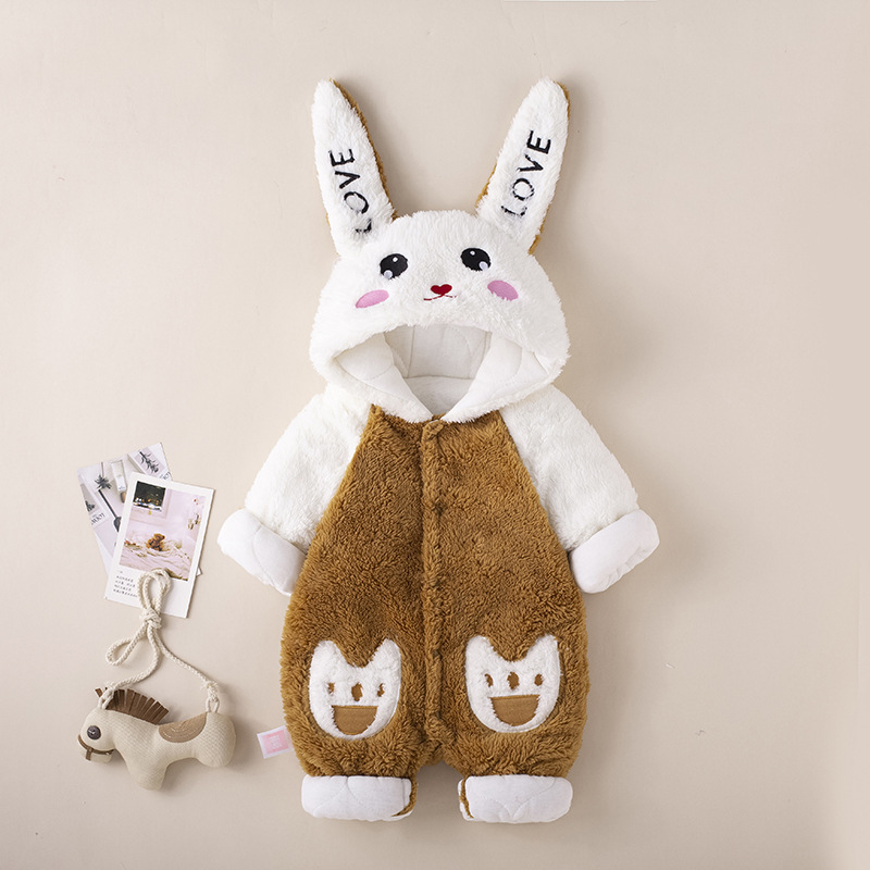 Baby Boy&Girl Cute Rabbit Long Sleeve Romper-kissminis