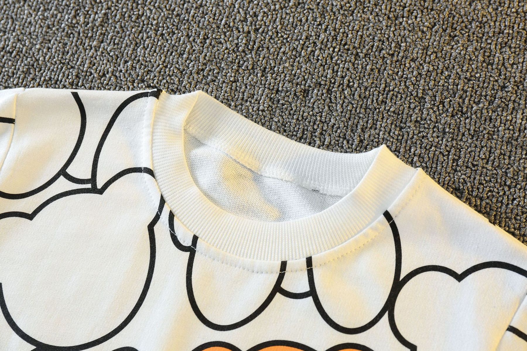 Toddler Boy Allover Cartoon Bear Pattern Two Piece Set-kissminis
