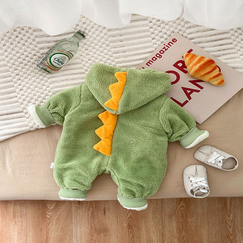 Baby Boy/Girl Cute Dinosaur Design Dinosaur Appearance Long Sleeve Romper-kissminis