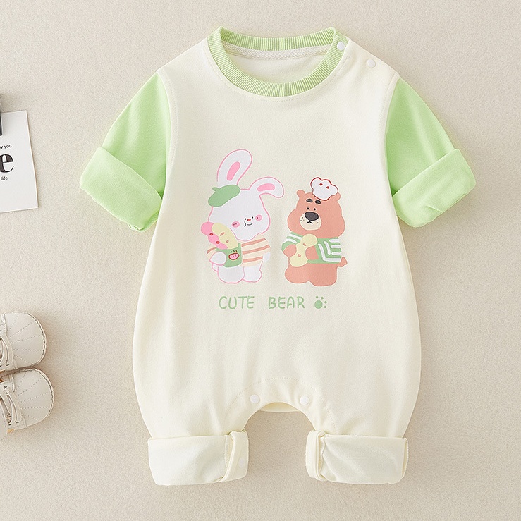 Baby Boy/Girl Cute Bear Cartoon Romper-kissminis
