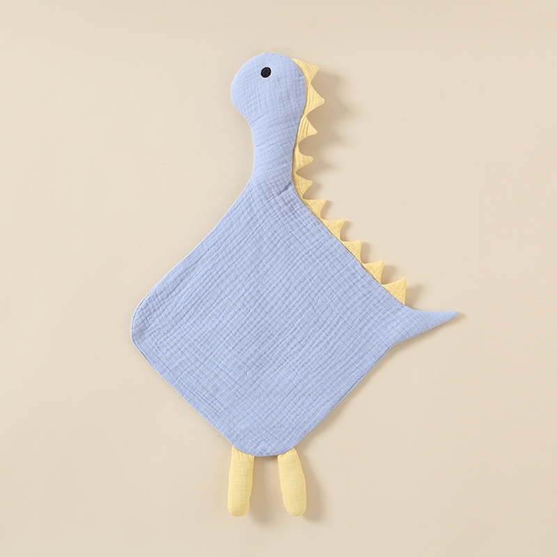 Cotton Gauze Swan Dinosaur Chewable Soothing Doll-kissminis