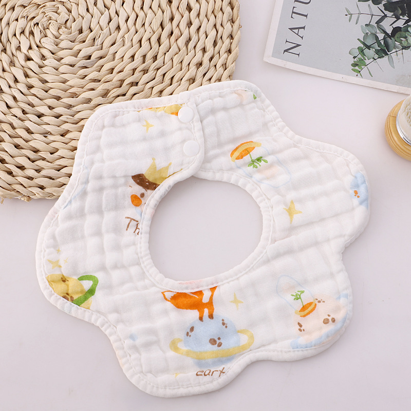 Newborn Baby Cartoon Princeling Print Bib-kissminis