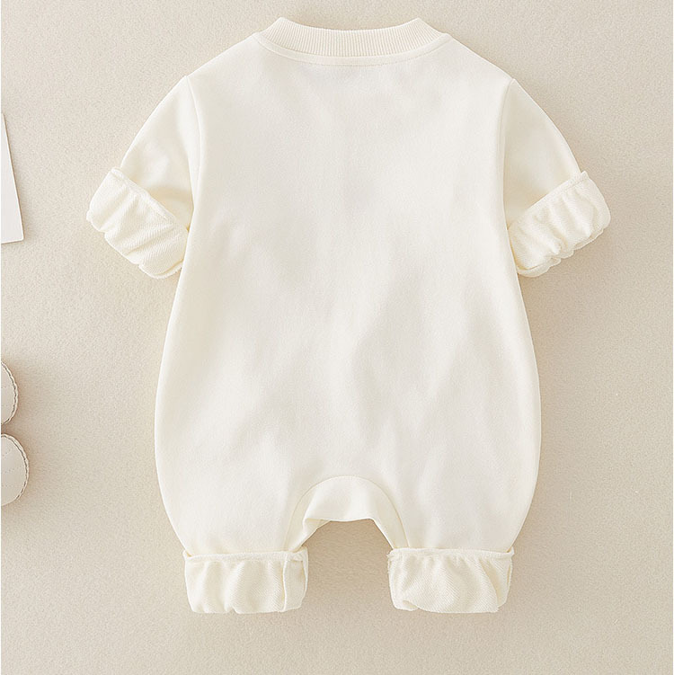 Colorful Fur Ball"HELLO" Letter Printing Romper-kissminis