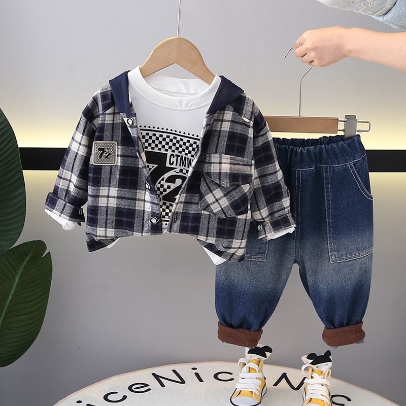 Toddler Boy/Girl Number Print Three-Piece Set-kissminis