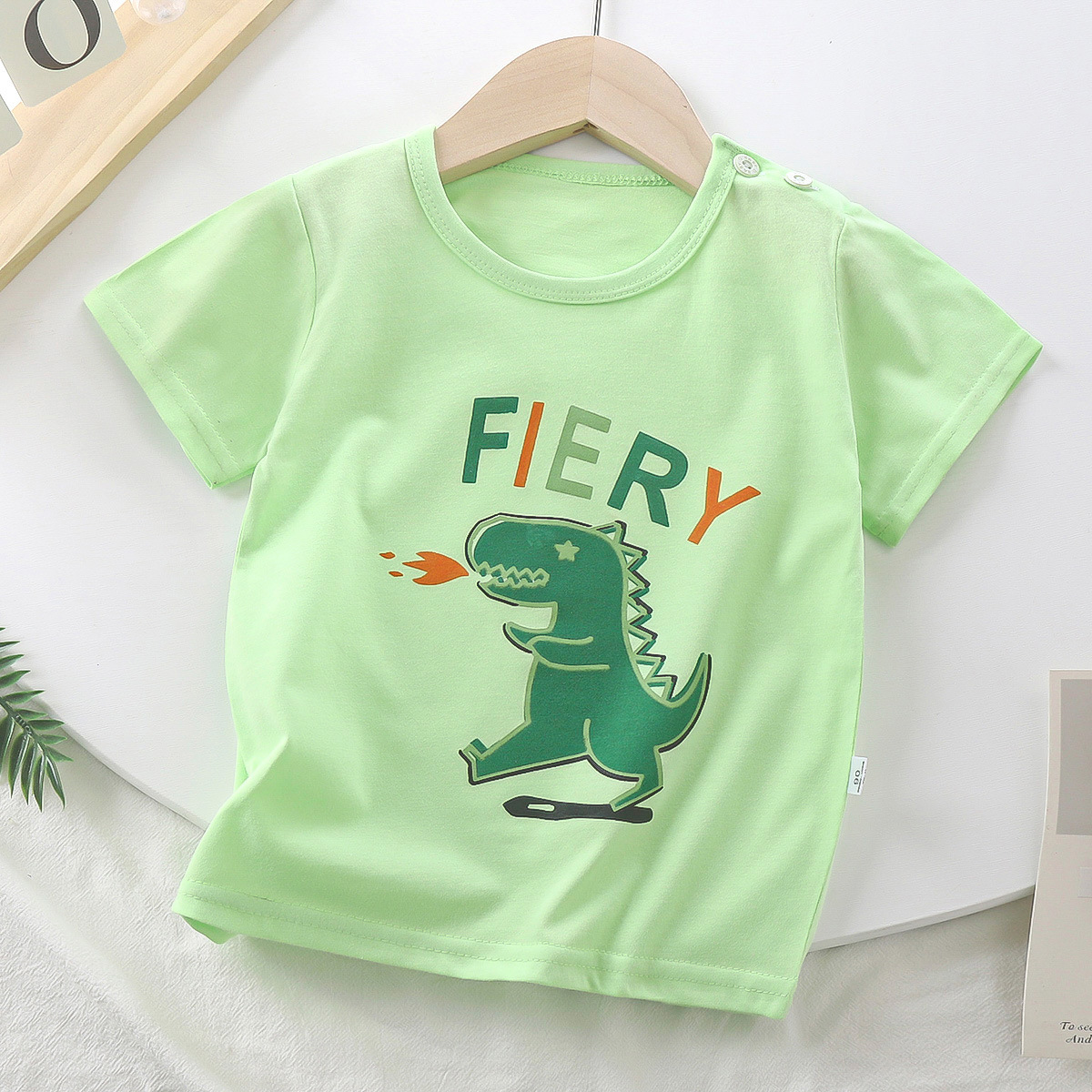 2025 Kids Cotton Short Sleeve T-Shirt - Cartoon Print Boys & Girls Summer Tee