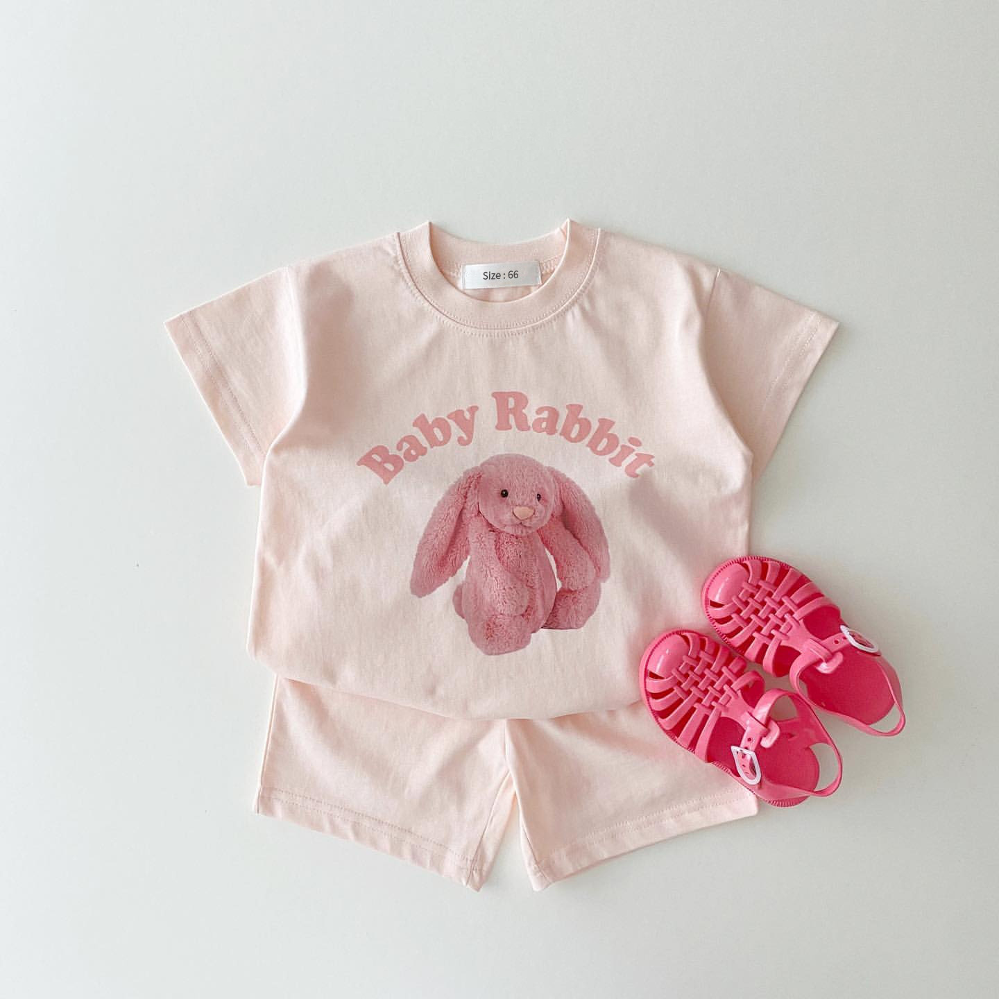 2pcs Baby Boy/Girl Animal Alphabet Print T-shirt with Pant Set-kissminis