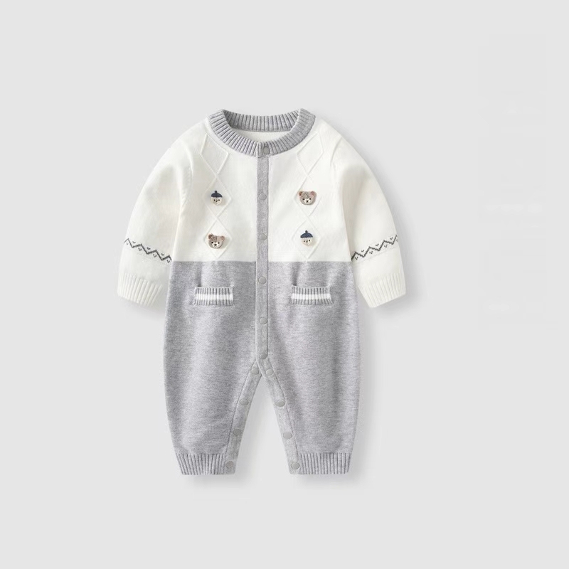 Baby Boy Casual Long Sleeve Romper