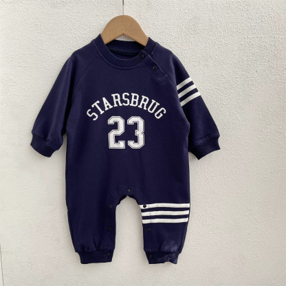 Baby ‘STARSBRUG’ Lines Romper -kissminis