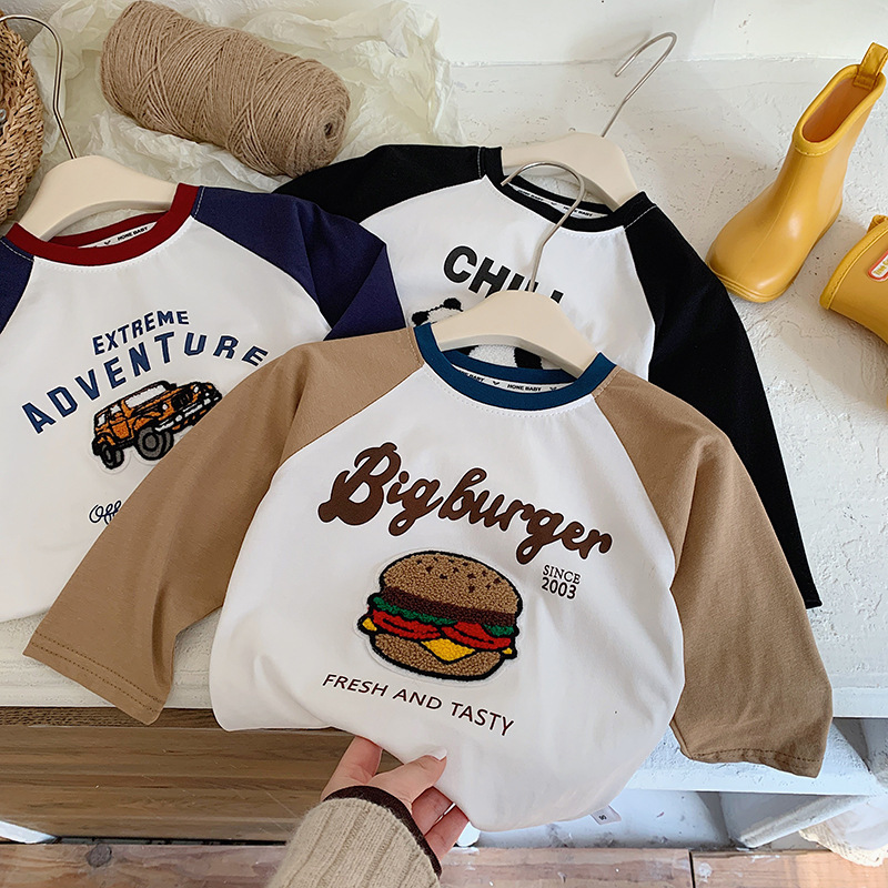 Baby/Toddle Boy Cartoon Long Sleeve Shirt-kissminis