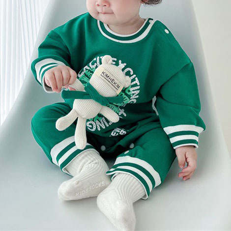 Baby Doll Bear Print Romper-kissminis