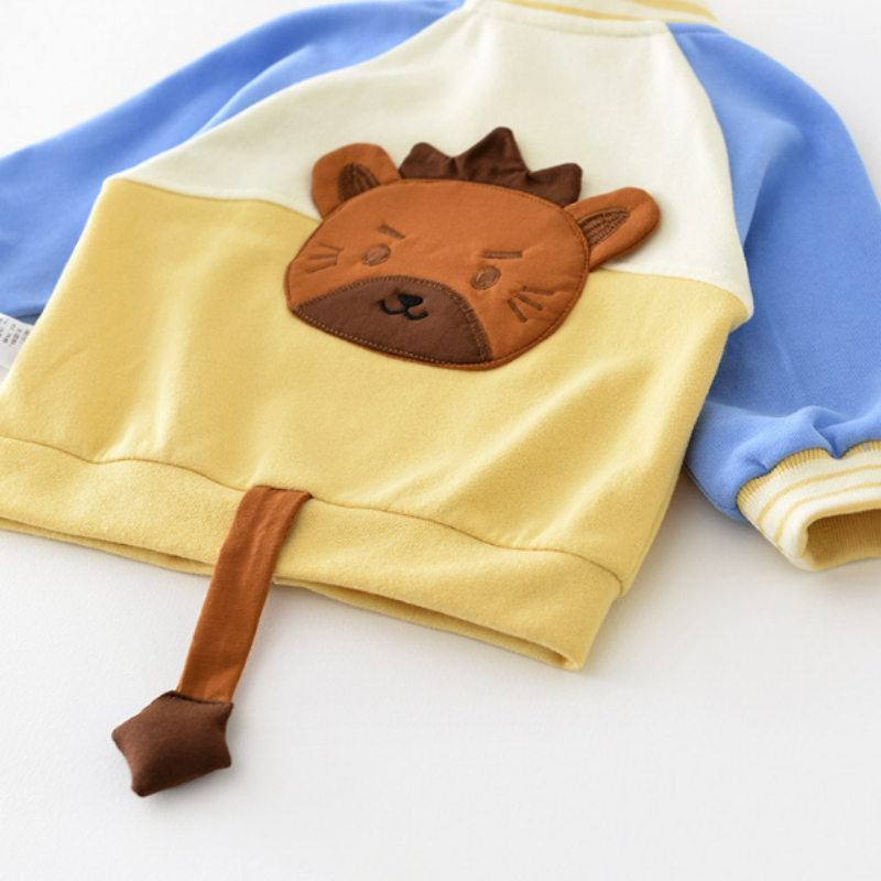 Baby Boy/Girl Cute Bear Cartoon Long Sleeve Baby Sweatshirt-kissminis