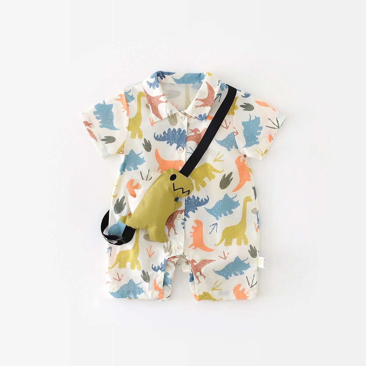 Baby Boy Dinosaur Patterns Romper-kissminis